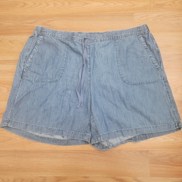 J. Jill Pants - J. Jill chambray blue denim shorts Size 2X